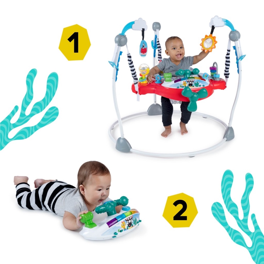 Baby Einstein - Hüppekiik 2in1 OCEAN EXPLORERS 3xAA