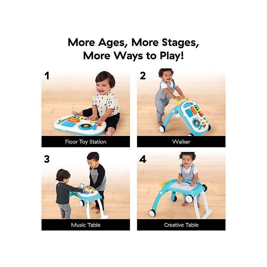 Baby Einstein - Käimistugi koos tegevustega 4-ühes MUSICAL MIX ‘N ROLL 3xAA