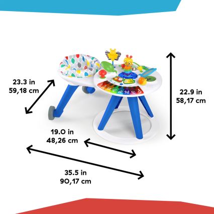 Baby Einstein - Laste aktiivne mängukeskus 4-ühes AROUND WE GROW 3xAA