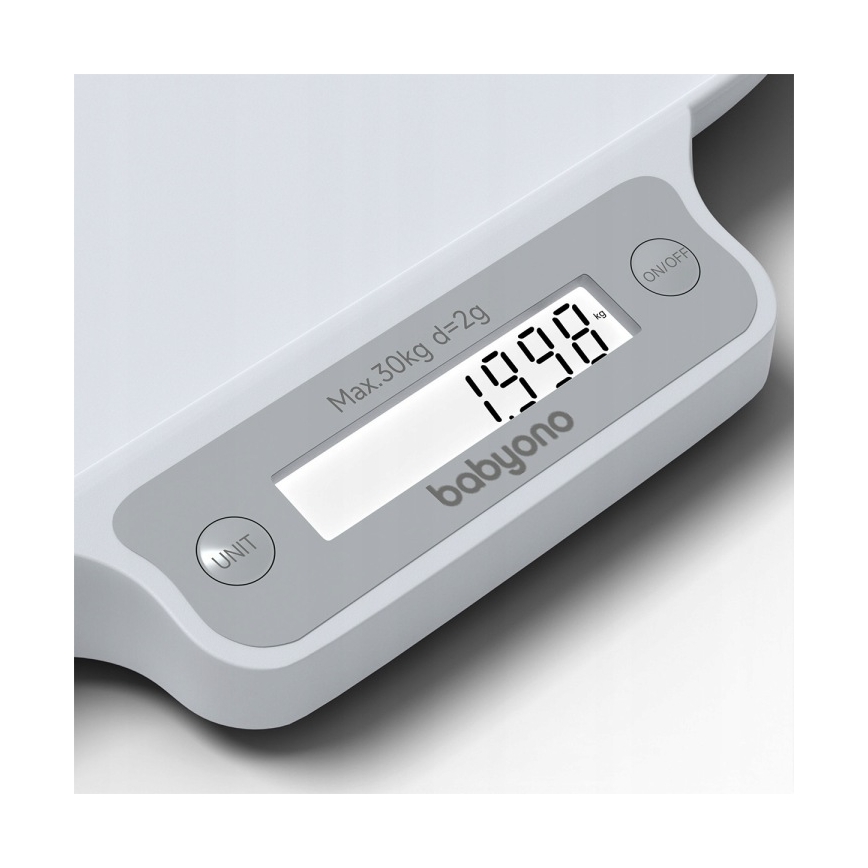 BabyOno - Elektroniline lapsekaal lastele kuni 30 kg 3xAAA