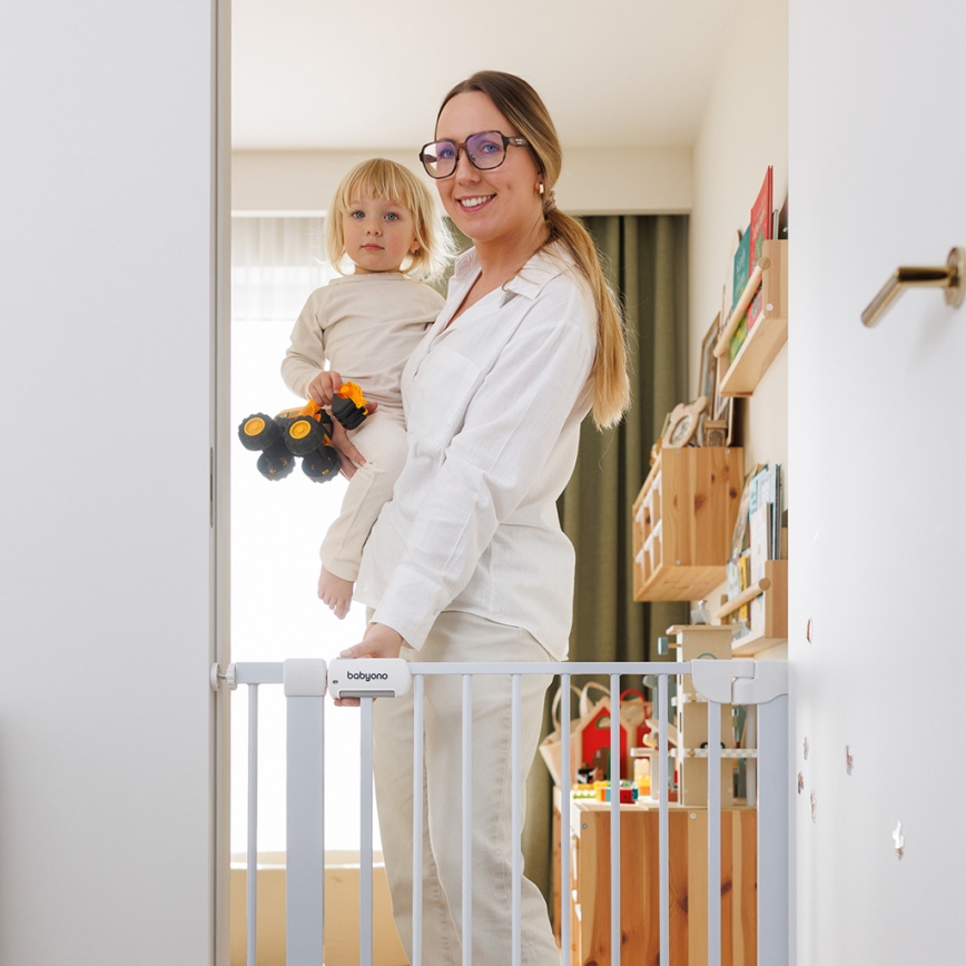BabyOno - Turvavärav 75-96 cm valge