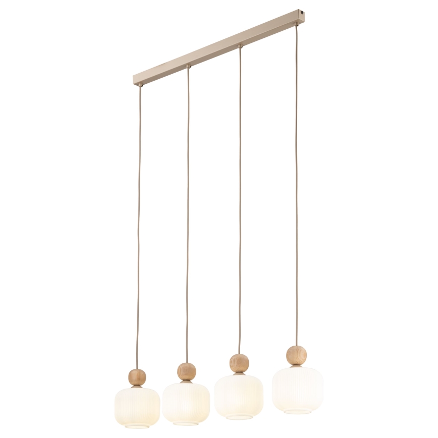 BALLO ripplamp kaabliga 4xE14/10W/230V beež