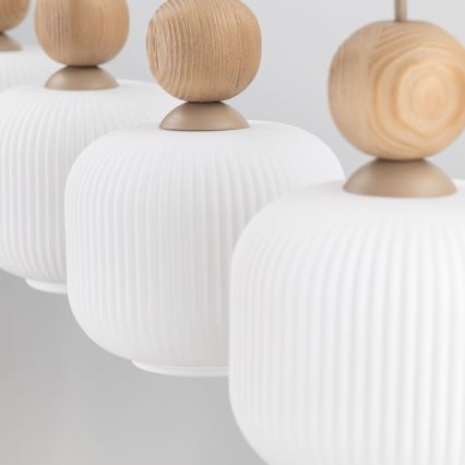 BALLO ripplamp kaabliga 4xE14/10W/230V beež