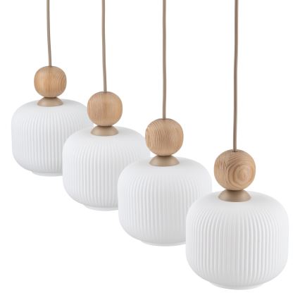 BALLO ripplamp kaabliga 4xE14/10W/230V beež
