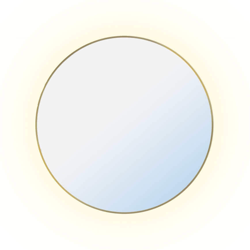 Baltica Design - LED-vannitoa seinapeegel taustvalgustusega BRIGHT LED/15W/230V 4500K, läbimõõt 60 cm, IP65, kuldne