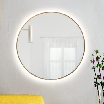 Baltica Design - LED-vannitoa seinapeegel taustvalgustusega BRIGHT LED/15W/230V 4500K pr. 90 cm IP65 kuldne