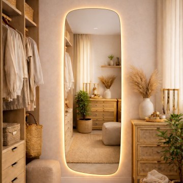Baltica Design - LED-vannitoa seinapeegel taustvalgustusega STONE CALM LED/15W/230V 2700K 155x50 cm IP65