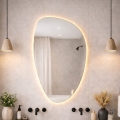 Baltica Design - LED vannitoa seinapeegel taustvalgustusega STONE FLUID LED/15W/230V 2700K 92x55 cm IP65