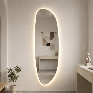 Baltica Design - LED-vannitoa seinapeegel taustvalgustusega STONE FLUID LED/15W/230V 4500K 155x50 cm IP65