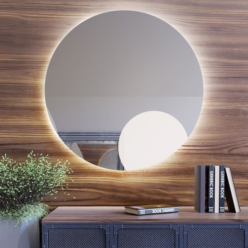 Baltica Design - Seinale paigaldatav LED-vannitoa peegel taustvalgustusega BRIGHT LED/15W/230V 4500K Ø 60 cm IP65