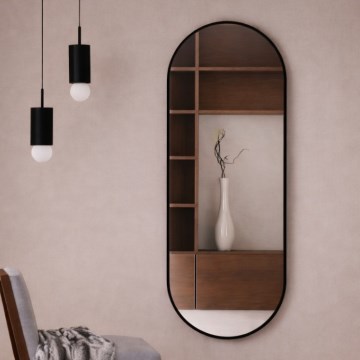 Baltica Design - Seinapeegel TINY BORDER 140x60 cm must