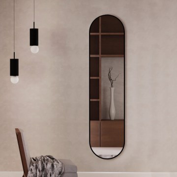 Baltica Design - Seinapeegel TINY BORDER 155x40 cm must