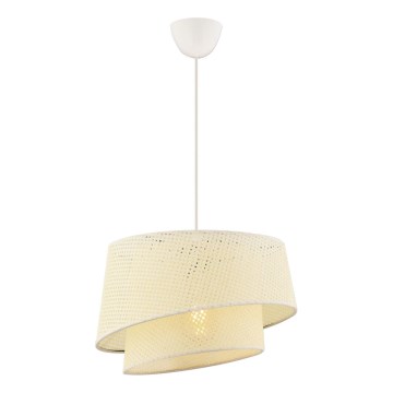 BARETTE 1xE27/60W/230V kreemivärvi ripplamp