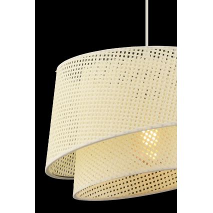 BARETTE 1xE27/60W/230V kreemivärvi ripplamp