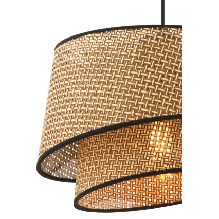 BARETTE 1xE27/60W/230V pruun/must ripplamp