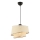 BARETTE ripplamp 1xE27/60W/230V kreem/läikiv krom
