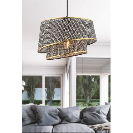 BARETTE Riputatud Valguspädevus 1xE27/60W/230V Hall/Kuld