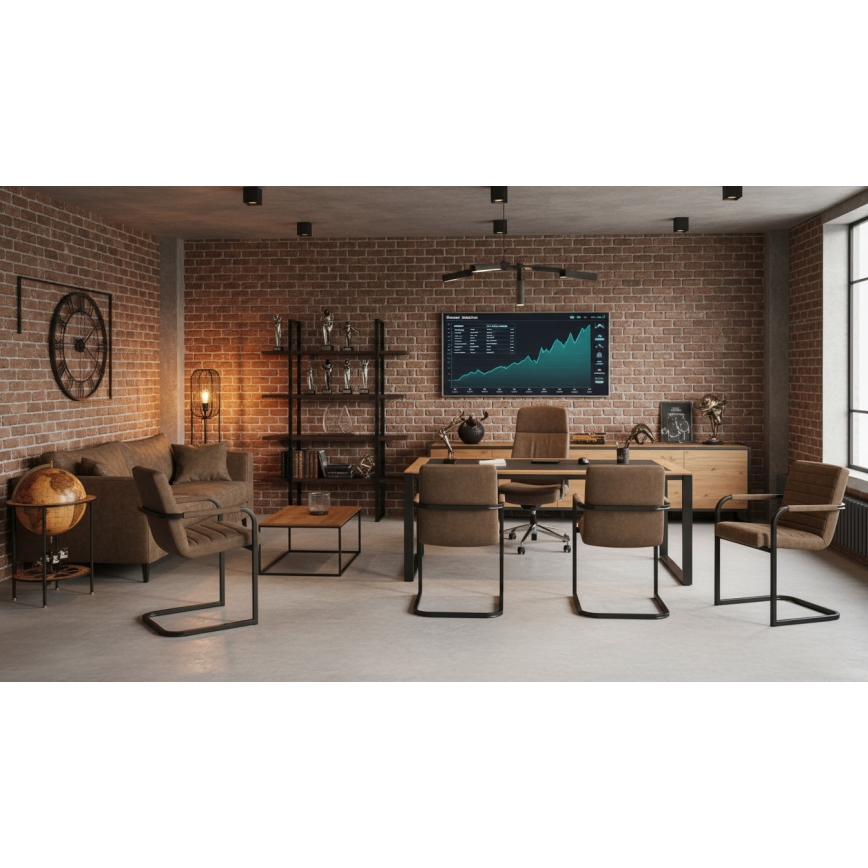 BART söögitool, pruun