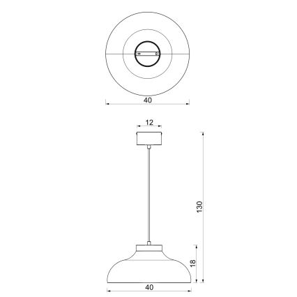 BASCA ripplamp 1xE27/15W/230V kreemvärvi