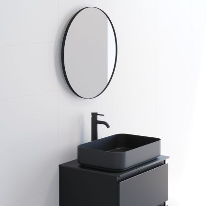 BATH DELUXE 01-060-09-02-00 - Vannituba peegel BORGSTED d. 60 cm must