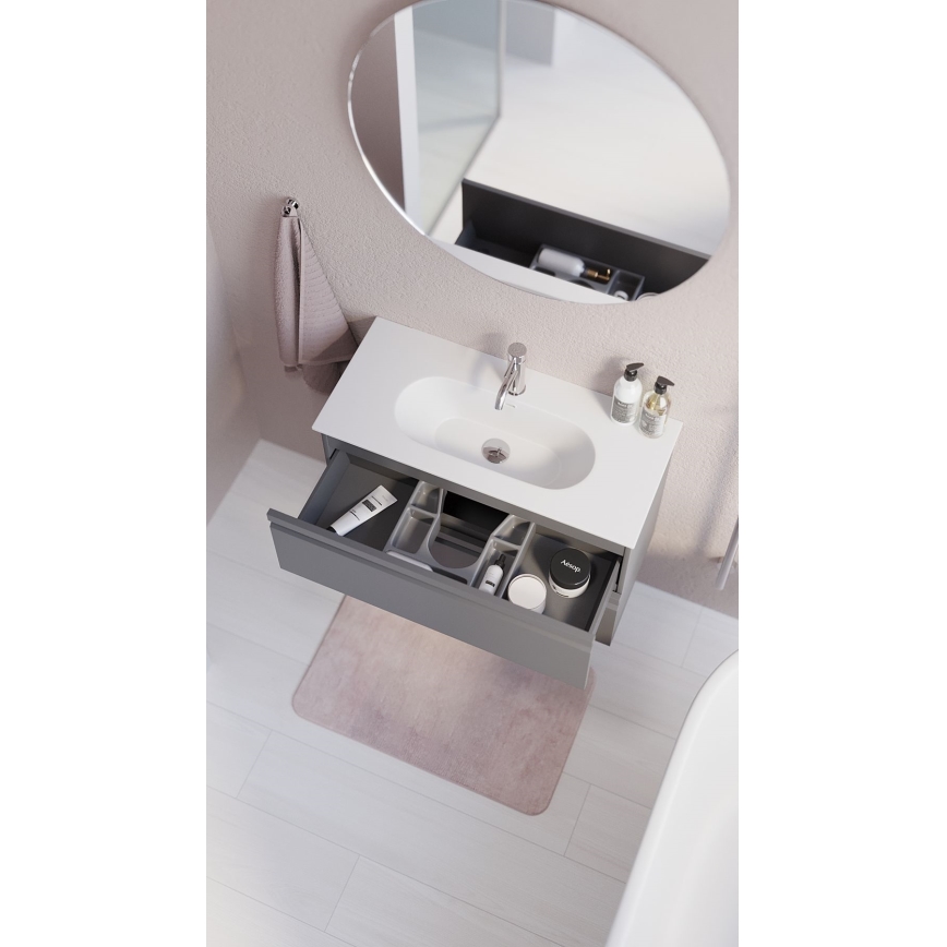 BATH DELUXE 01-080-00-58-00 - Vannituba peegel NORDBORG d. 80 cm