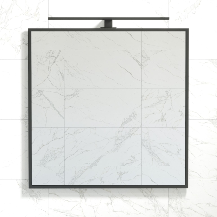 BATH DELUXE 01-080-05-02-00 - Vannituba peegel BORGSTED 80x80 cm must