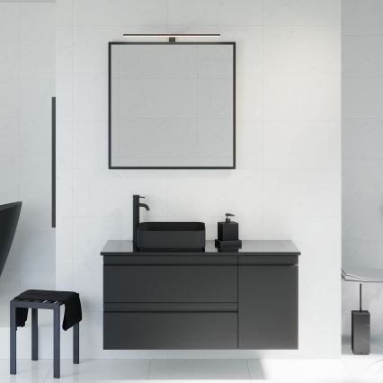 BATH DELUXE 01-080-05-02-00 - Vannituba peegel BORGSTED 80x80 cm must