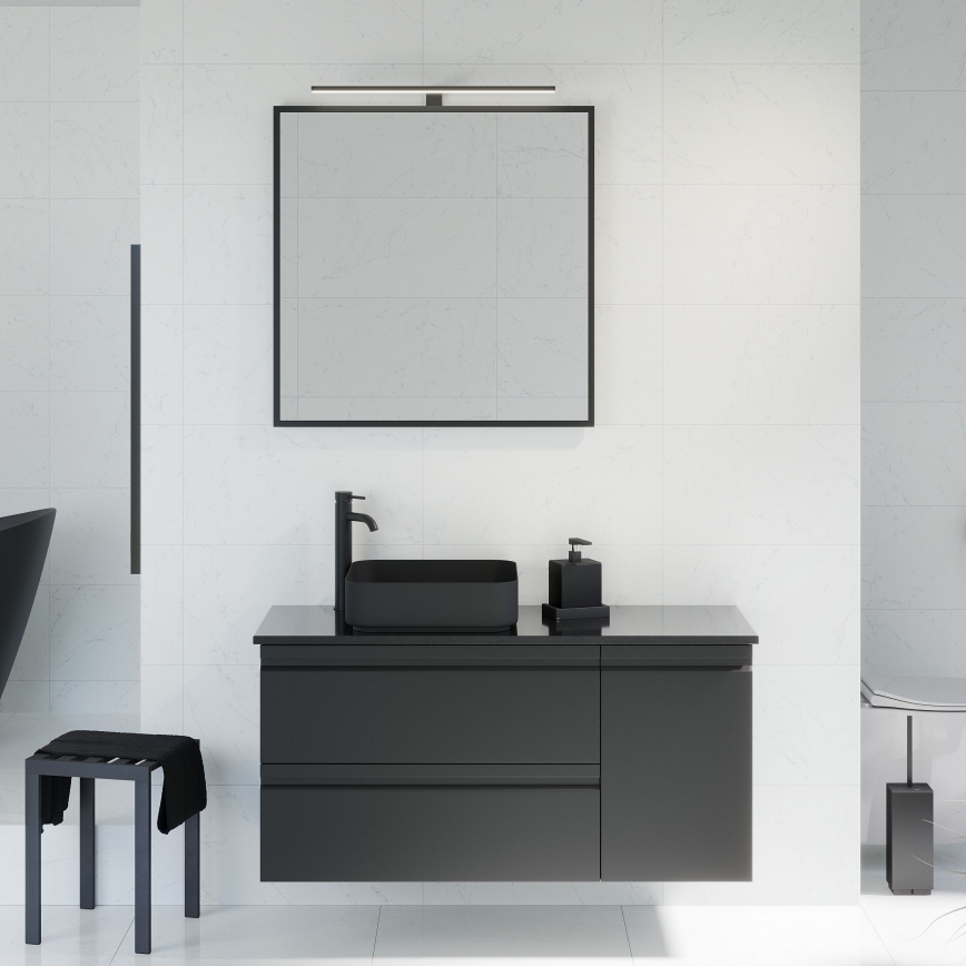 BATH DELUXE 01-080-05-02-00 - Vannituba peegel BORGSTED 80x80 cm must