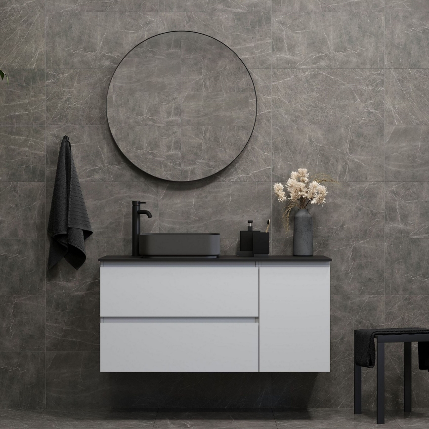 BATH DELUXE 01-080-09-02-00 - Borgsted vannitoapeegel, läbimõõt 80 cm, must