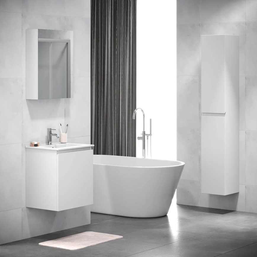 BATH DELUXE 02-050-63-01-01 - Peegliga kapp vannituppa KENWOOD 65x50 cm matt valge