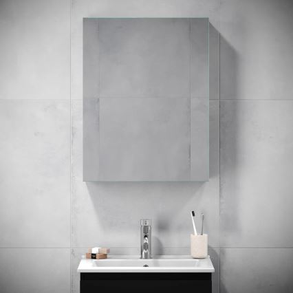 BATH DELUXE 02-050-63-02-01 - Peegliga kapp vannituppa KENWOOD 65x50 cm matt must