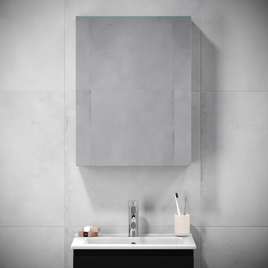 BATH DELUXE 02-050-63-02-01 - Peegliga kapp vannituppa KENWOOD 65x50 cm matt must