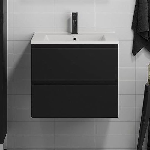 BATH DELUXE 03-060-63-02-01 - Kapp vannituppa koos kraanikausiga KENWOOD 61 cm matt must