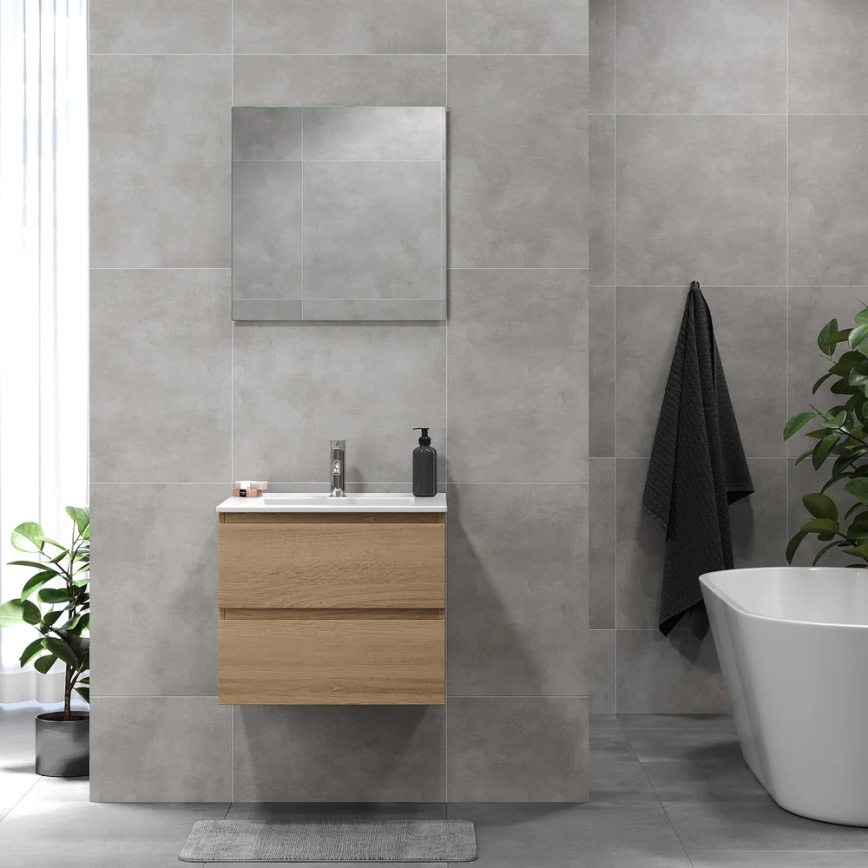 BATH DELUXE 03-060-64-86-01 - Kapp vannituppa koos kraanikausiga KENWOOD 61 cm tamm