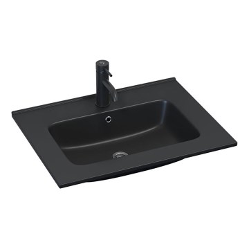 BATH DELUXE 06-060-27-02-00 - Alla paigaldatav valamu HYGE 61x46 cm keraamiline/must