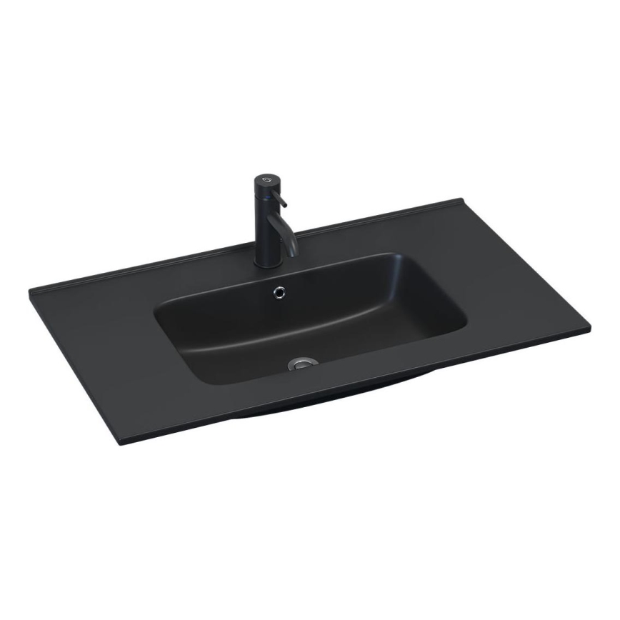 BATH DELUXE 06-080-27-02-00 - Sisseehitatav valamu HYGE 81x46 cm keraamika/must