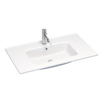 BATH DELUXE 06-080-27-11-00 - Süvistatav valamu LILLESNAD 81x46 cm keraamika/valge