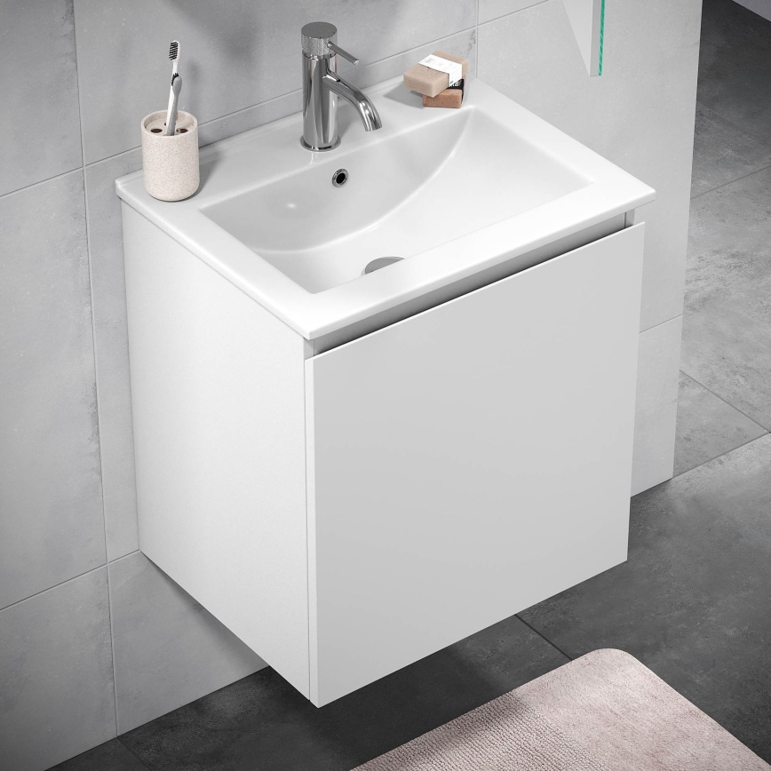 BATH DELUXE 09-050-63-01-01 - Kapp vannituppa koos kraanikausiga KENWOOD 51 cm matt valge