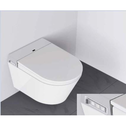 BATH DELUXE 21-040-02-11-00 - Seinale kinnitatav WC koos bidee ja WC istmega SoftClose TISVILDELEJE 1600W/230V valge + kaugjuhtimispult