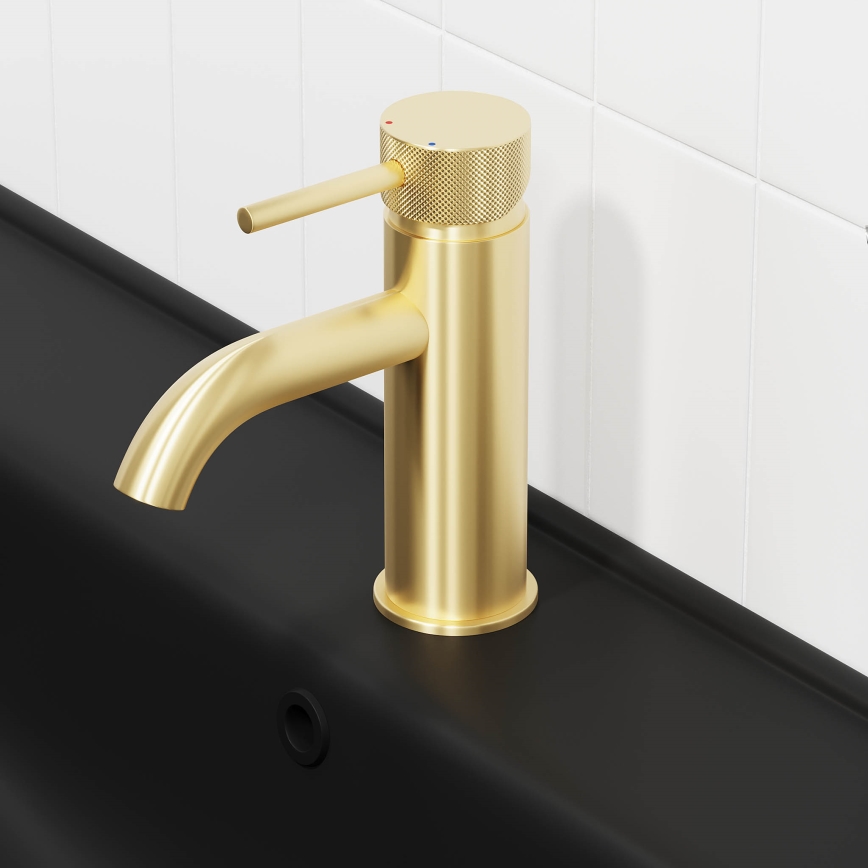 BATH DELUXE 28-005-03-70-00 - Valamu kraan ANHOLT 15,6 cm harjatud messing