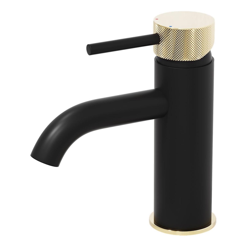 BATH DELUXE 28-005-03-72-00 - Valamu kraan ANHOLT 15,6 cm must/messing