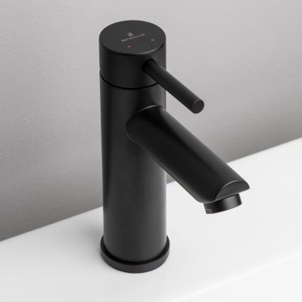 BATH DELUXE 28-017-03-02-02 - Valamu kraan RINGSTED 17,8 cm matt must