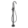 BATH DELUXE 28-114-01-02-00 - Eraldiseisev vannikomplekt koos kraaniga DRAGOR 116 cm matt must