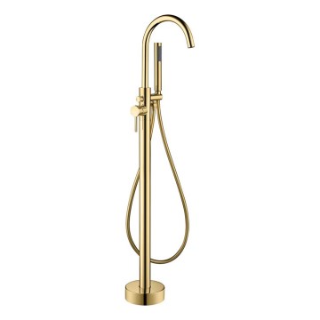 BATH DELUXE 28-114-01-64-00 - Eraldiseisev vannikomplekt koos kraaniga DRAGOR 116 cm läikiv messing