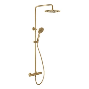 BATH DELUXE 31-120-05-70-00 - Dušikomplekt termostaatilise kraaniga DRAGOR harjatud messing