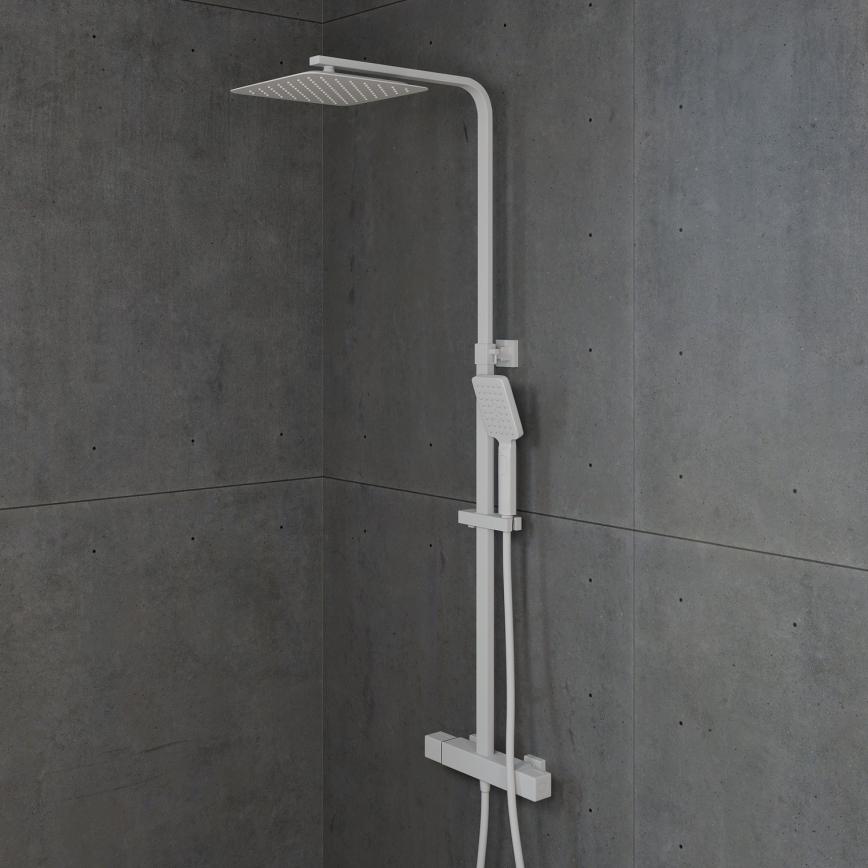 BATH DELUXE 31-120-06-01-00 - Dušikomplekt termostaatilise kraaniga NAESBY matt valge