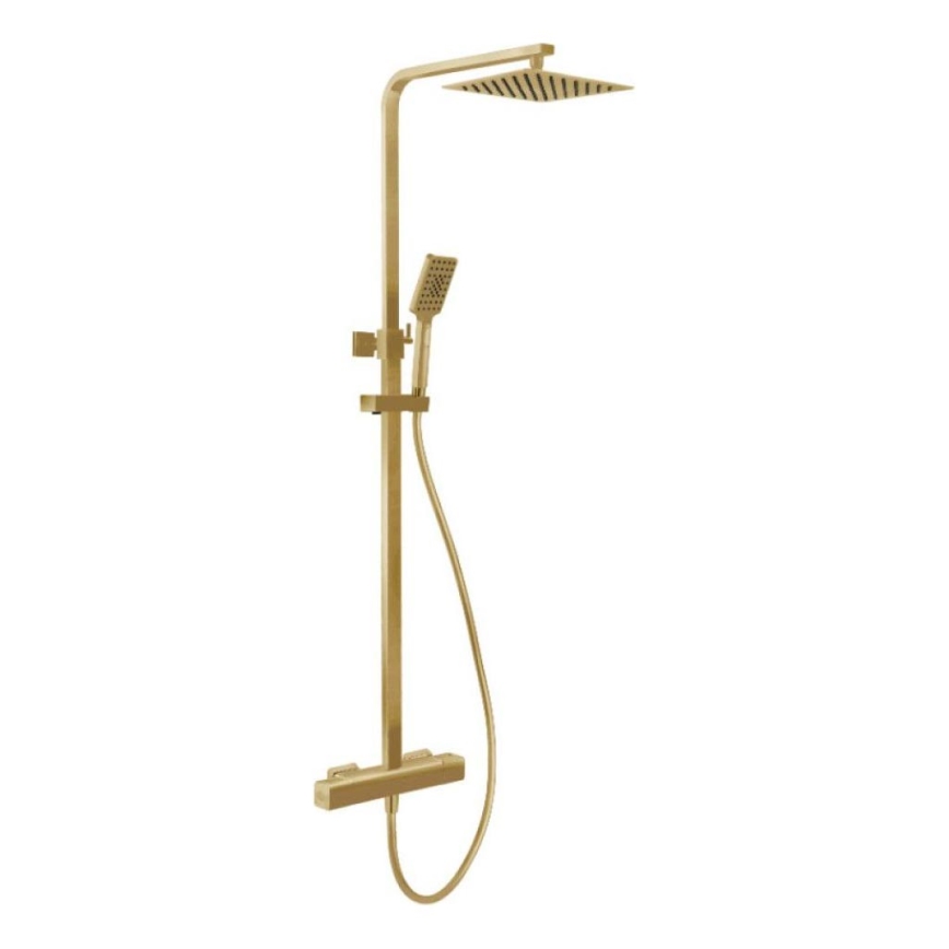BATH DELUXE 31-120-06-70-00 - Dušikomplekt termostaatilise kraaniga NAESBY harjatud messing