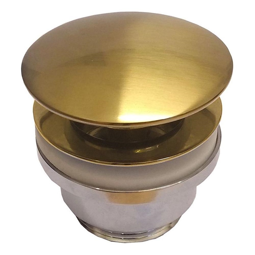 BATH DELUXE 33-004-05-64-04 - Valamu waste RODBY d. 6,6 cm läikiv messing