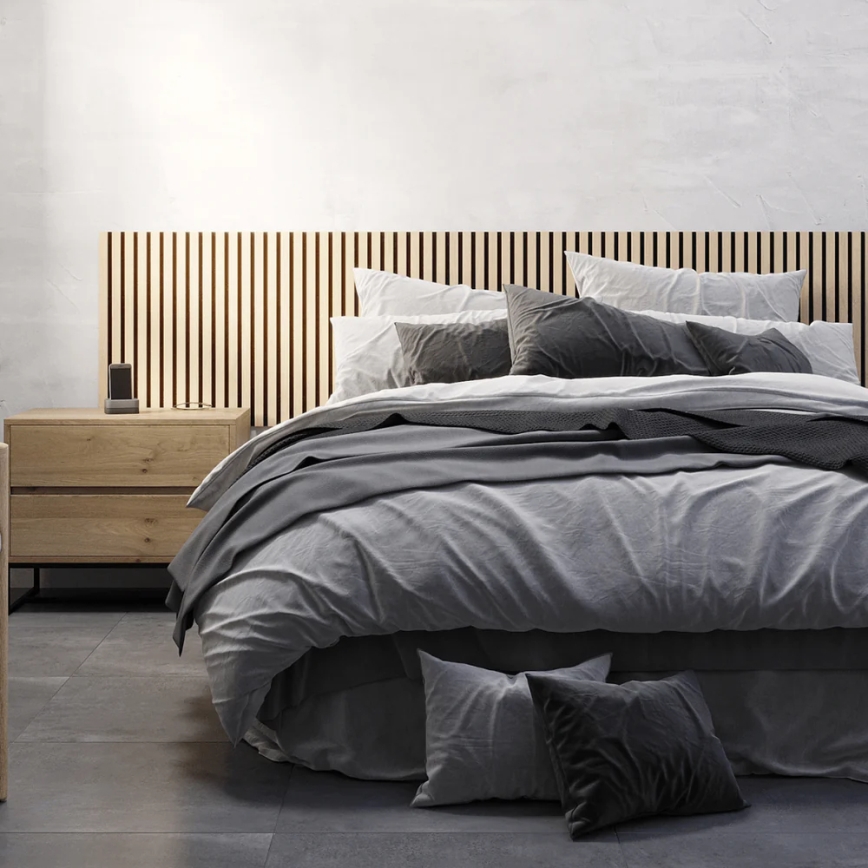 BATH DELUXE 54-240-11-86-12 - Akustiline seinapaneel VASALUND 240x52 cm tamm