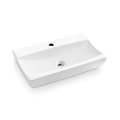 Bathco 0041 - Lauale paigaldatav valamu SARDINERO 61,5x37,5 cm portselan/valge